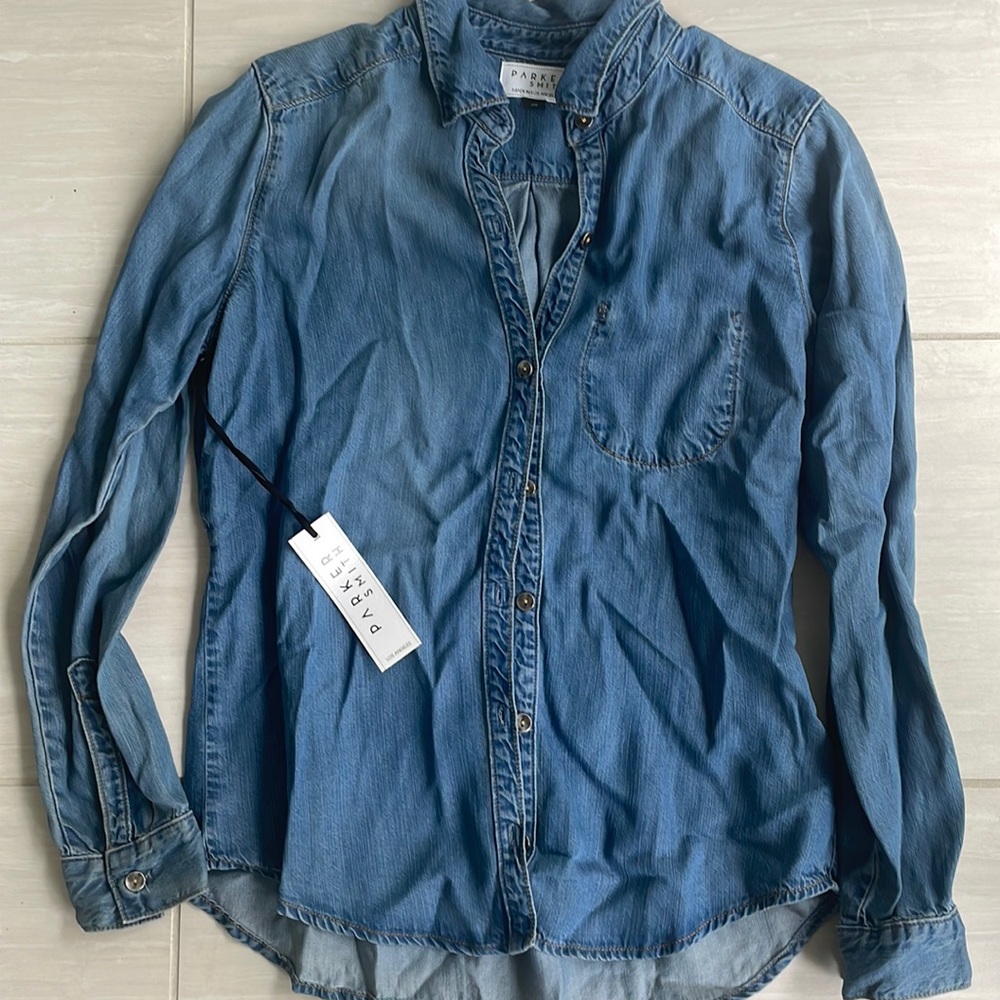 Brand New Parker Smith Denim Button Up